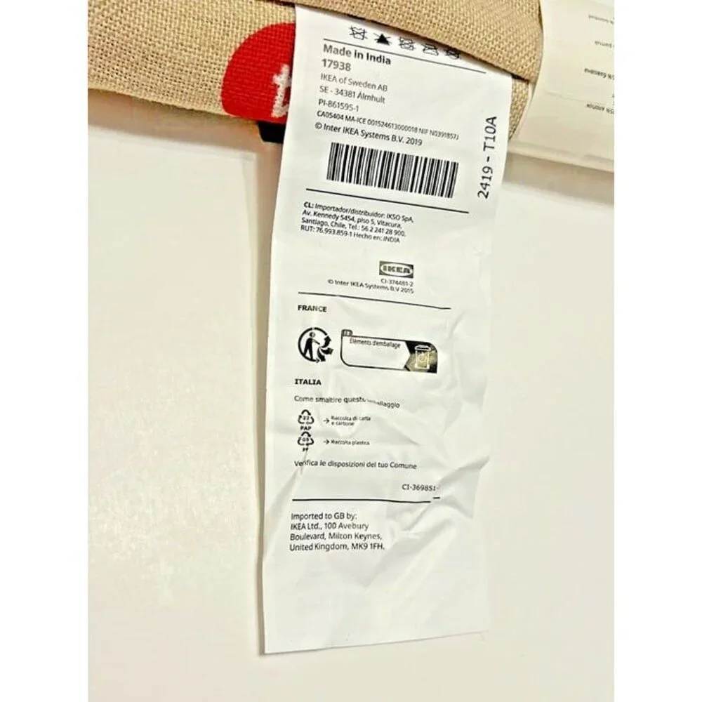 New IKEA Vinterfint Hanging Christmas Advent Calendar‎ 24 Loops Limited Edition